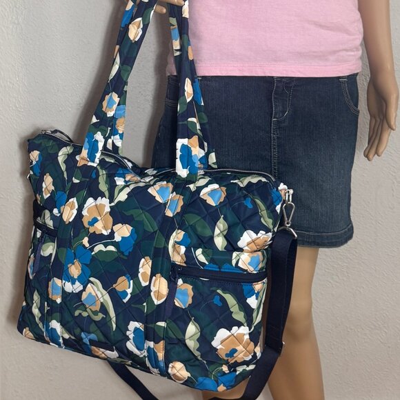 Vera Bradley Large Multi-Strap Tote in Performance Twill Immersed Blooms NWT - Picture 7 of 13